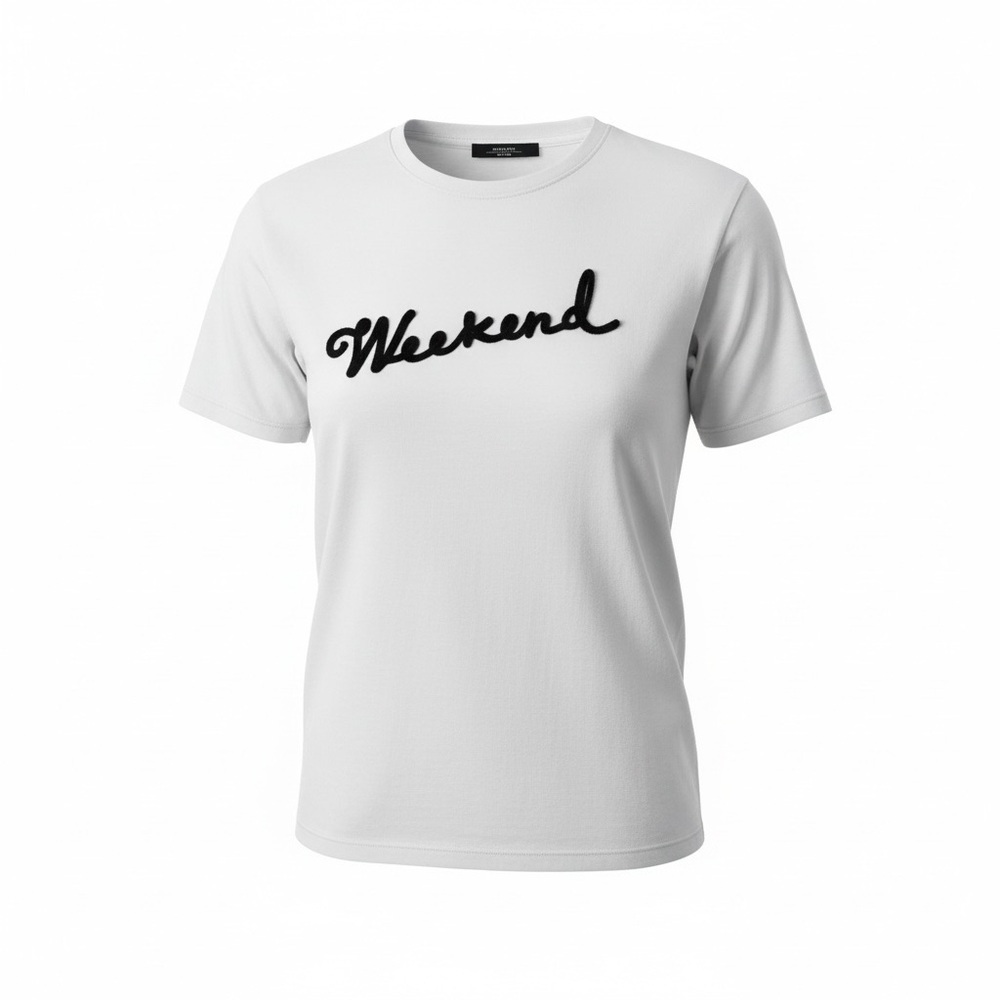 Weekend MaxMara Olga And Embroidered cotton Jersey White T-Shirt